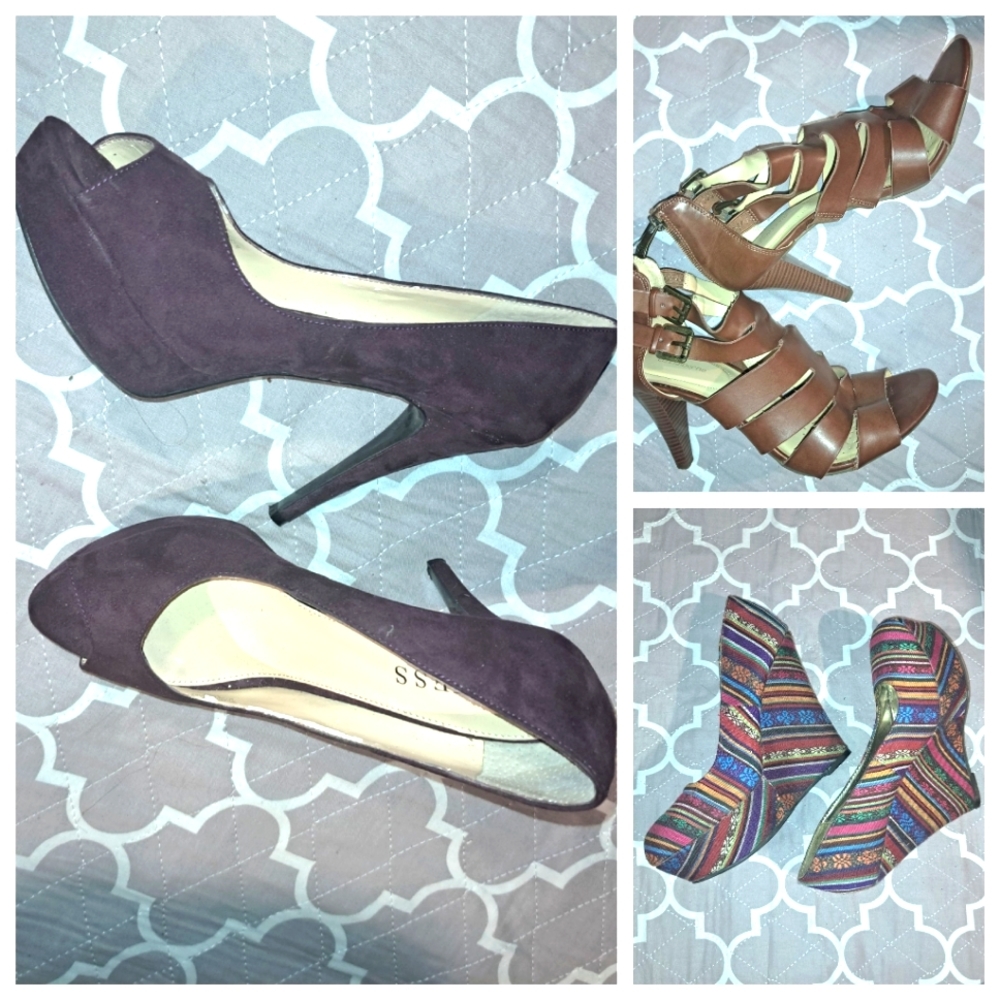 Size 8.5 bargain bundle of heels